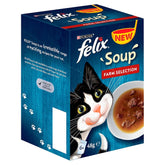 Purina Felix Soup Farm Selection (48g x 6) 6PC BOX